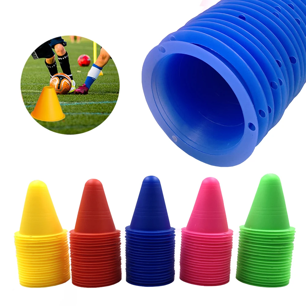 5Pcs/Set inline skating Skateboard Mark Cup Soccer Rugby Speed training Equipment Marker Cones Slalom Roller skate pile cup