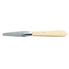 Нож с деревянной ручкой для резки керамической глины, феттлинговый нож, палитра керамической глазури, инструмент для скульптуры глины, нож, инструменты для полимерной глины