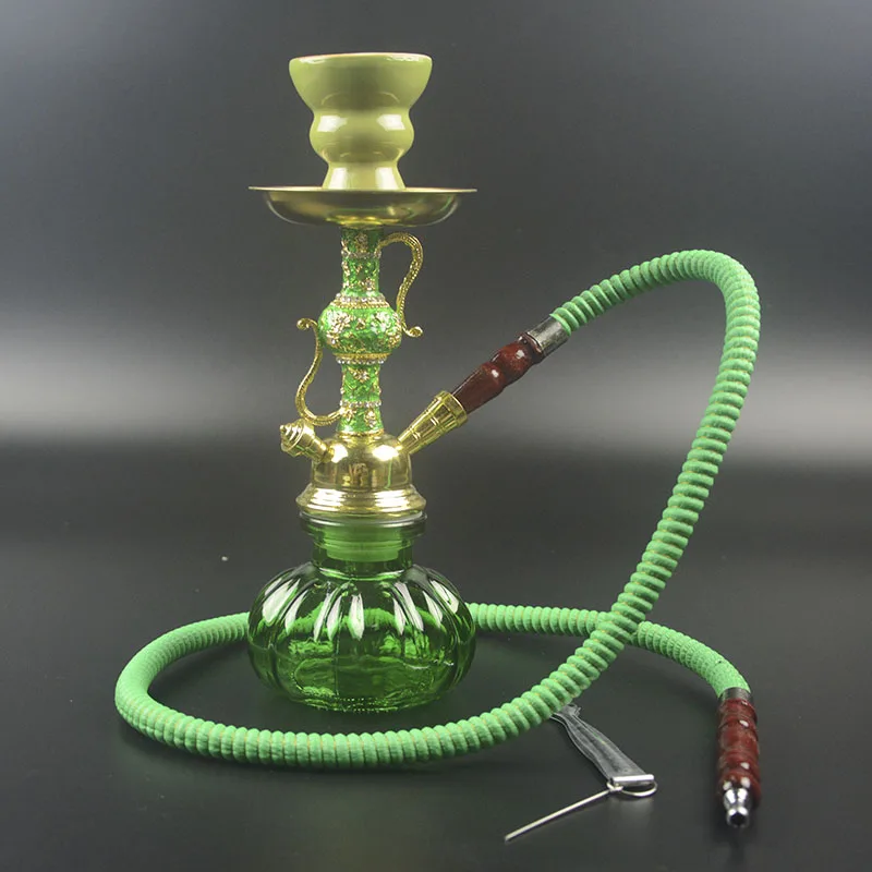 New High Quality Hookah Shisha Nargile Glass Bottle+Lead Alloy Hookah