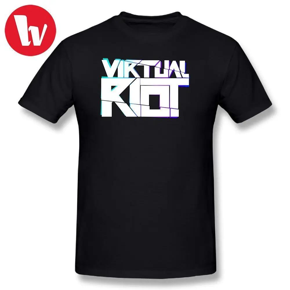 

Skrillex Tee Shirt Virtual Riot Merch T-Shirt Men Letter Print Funny Graphic T Shirt Short Sleeve Big T Shirts Plus Size 4XL