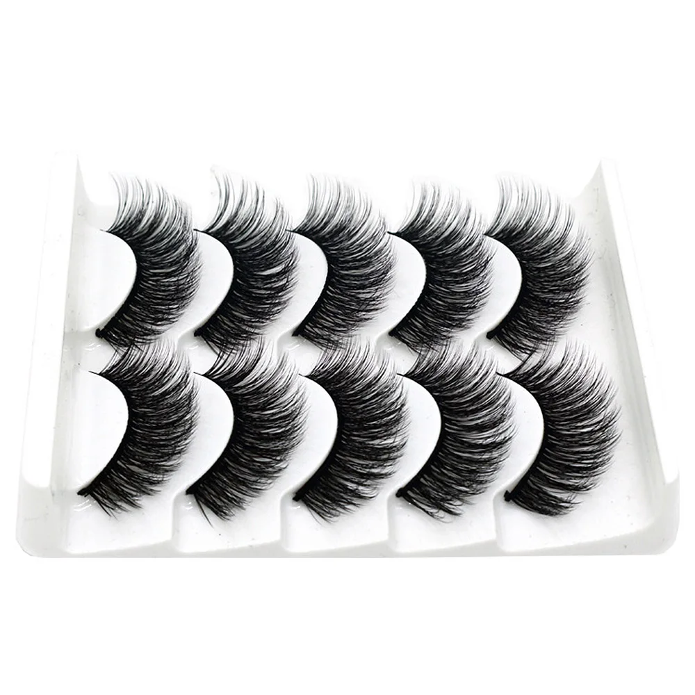 

6 Pcs 3D Magnetic Eyelashes Soft Mink Lash Full Strip natural false eyelashe eyelash extension Handmade Wispy Fluffy Long Lashes