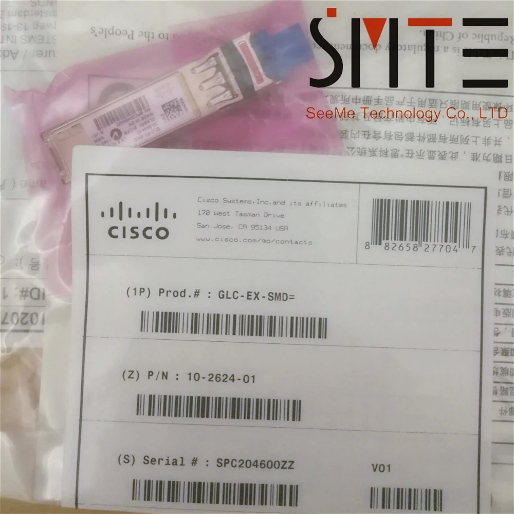 

Original GLC-EX-SMD 1000BASE-EX SFP 1.25G 1310nm 40km LC DOM Optical Transceiver module