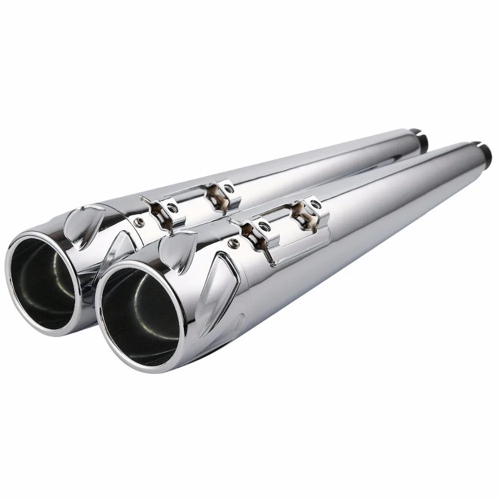 Motorcycle 4\ Megaphone Slip-on Muffler Exhaust For Harley Touring Road King Road Glide Electra Glide 1995-2016 2015 Motorcycle 4\ Megaphone Slip-on Muffler Exhaust For Harley Touring Road King Road Glide Electra Glide 1995-2016 2015