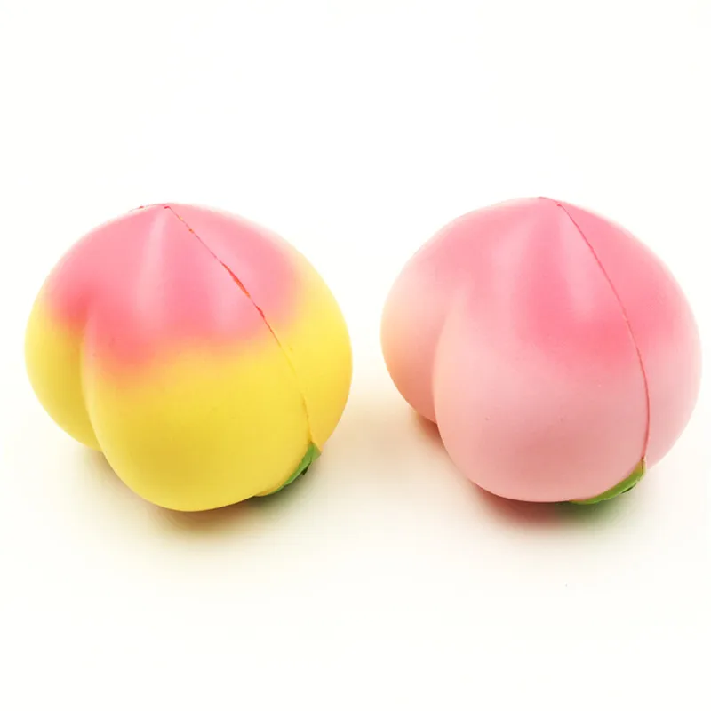 Jumbo Peach снятие стресса 10 см медленно поднимающаяся мягкая фруктовая коллекция подарок украшение Антистресс игрушка для детей розовый желтый цвета