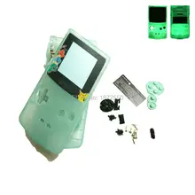 Горячая для GameboyColor корпус оболочки ФЛУОРЕСЦЕНТНОЕ свечение зеленый чехол с ограниченной версией Charmander пластиковые экранные линзы