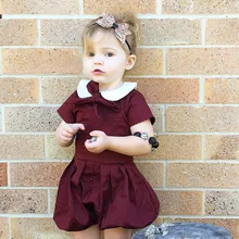 Шорты для девочек в европейском и американском стиле; модные комбинезоны для маленьких девочек; летние комбинезоны