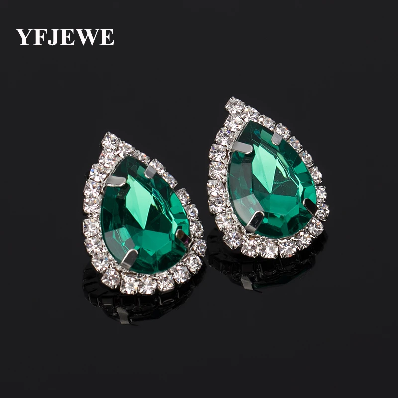 

YFJEWE Fashion Jewelry Women Party Accessories stud earring female fashion accessories large rhinestone sexy vintage #E035