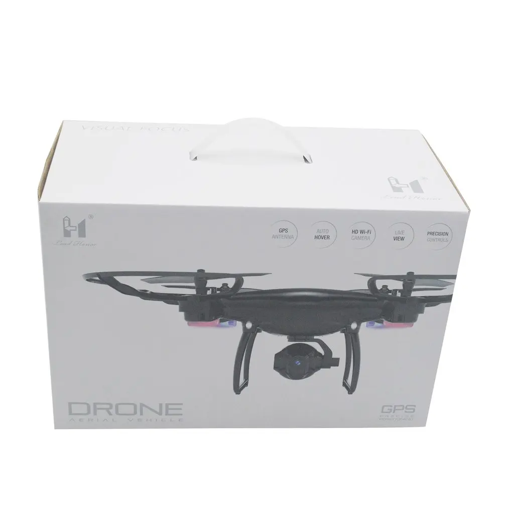 LH-X28GWF Мини Wi-Fi расстояние управления GPS FPV 4-RC оси для дрона с 720 P 1080 P HD камера светодиодный свет один ключ возврата батареи