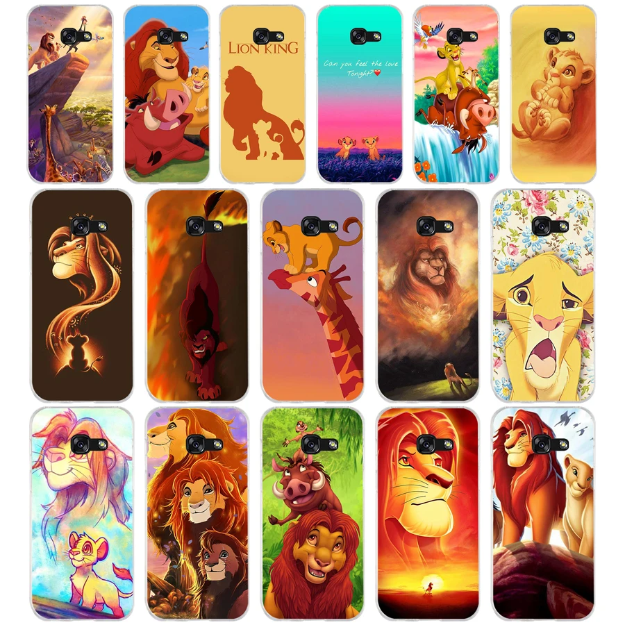 

265WE The lion king simba Soft Silicone Tpu Cover phone Case for Samsung A3 A5 2016 A3 A5 2017 A7 A8 2018 A50