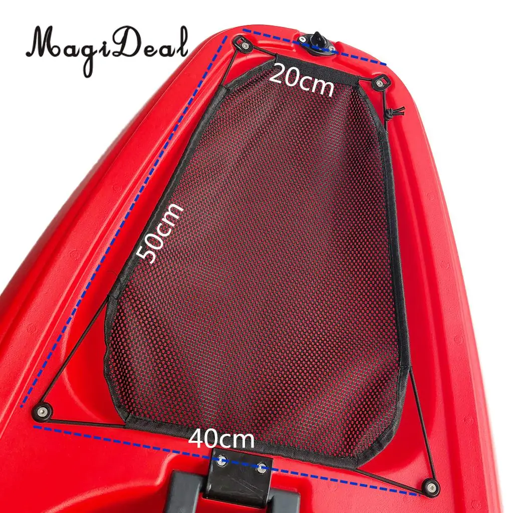 MagiDeal Lightweight Protable 90 x 28cm Expanded Storage Deck Bungee Kit Black Inflatable Boat Kayak Deck Cargo Mesh Net