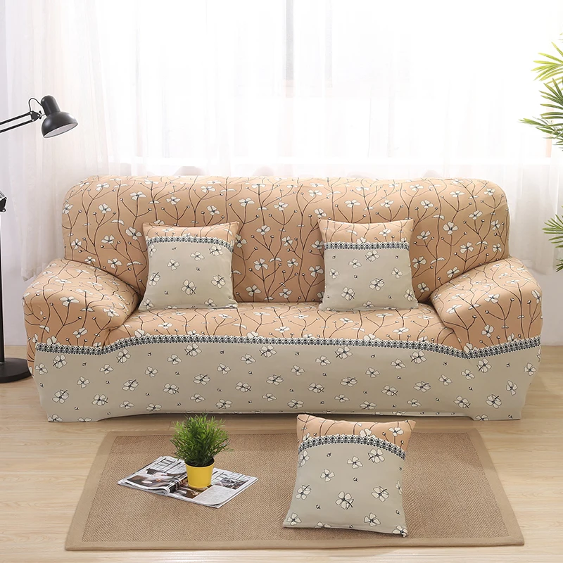 Simple Style Elastic Sofa Covers Printed Couch Seat Slip Durable
