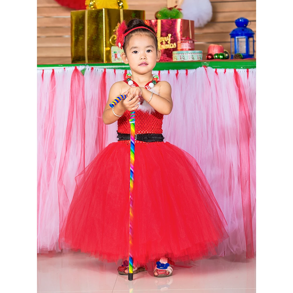 

Baby Girl Clothes Kid Girls Christmas Flower Girl Dress Vestido Children Pageants Party Wedding Carnival Bridesmaid Tutu Dress