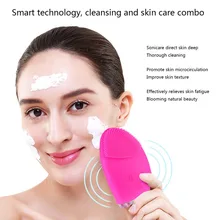 Rechargeable Silicone Facial Cleansing Brush Electric Face Washing Machine Ultrasonic Vibration Cleanser Deep Cleaning Portable Rechargeable Silicone Facial Cleansing Brush Electric Face Washing Machine Ultrasonic Vibration Cleanser Deep Cleaning Portable
