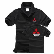 Verão algodão de manga Curta tops Mitsubishi polo camisa Homens Casuais polo Sólidos shirt dos homens camisas pólo