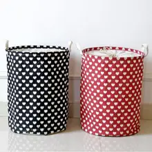 Большая водонепроницаемая ткань любовь Прачечная корзина для хранения одежды корзины Домашняя одежда сумки в форме бочонка дети органайзер для хранения игрушек бочки