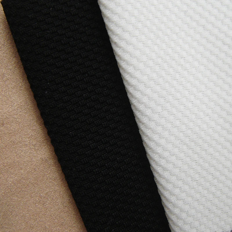 

1 yard french high quality white soft stretch fabric spandex yoga sport clothes fabric black lingerie sewing cloth tissu tecidos