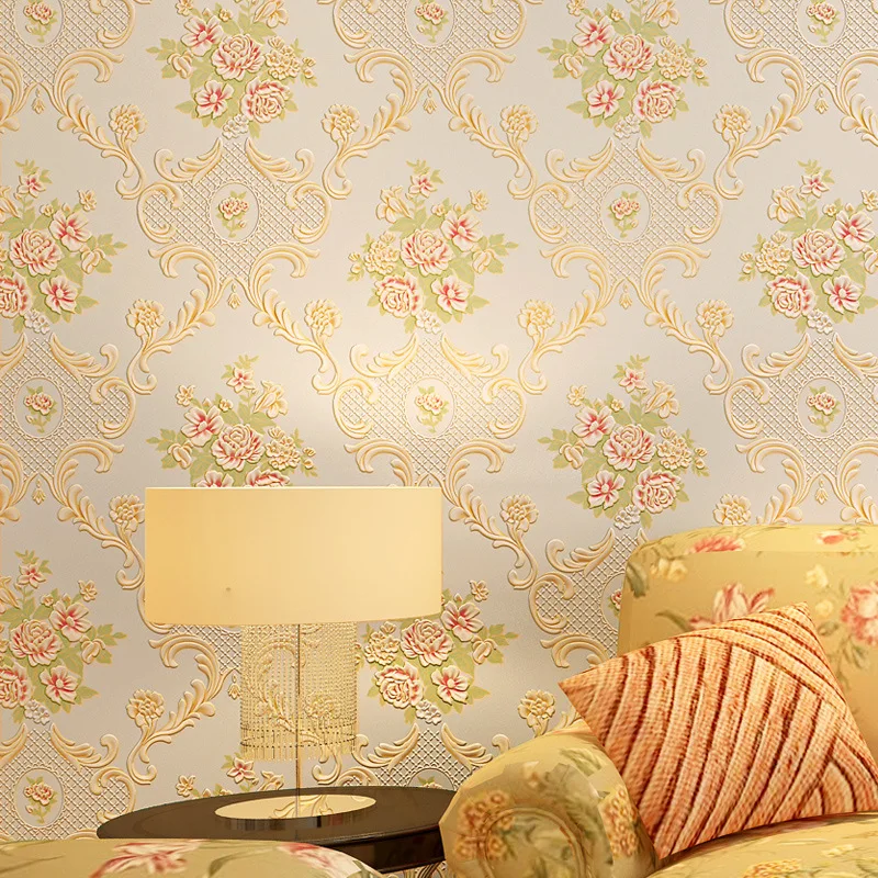 wellyu modern natural designer shimmer effect botanical garden floral vinyl roll home decor papel de parede 3d wall paper | Обустройство