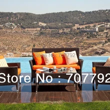 2013 дизайн для патио ратановый мебель Наборы для кафе