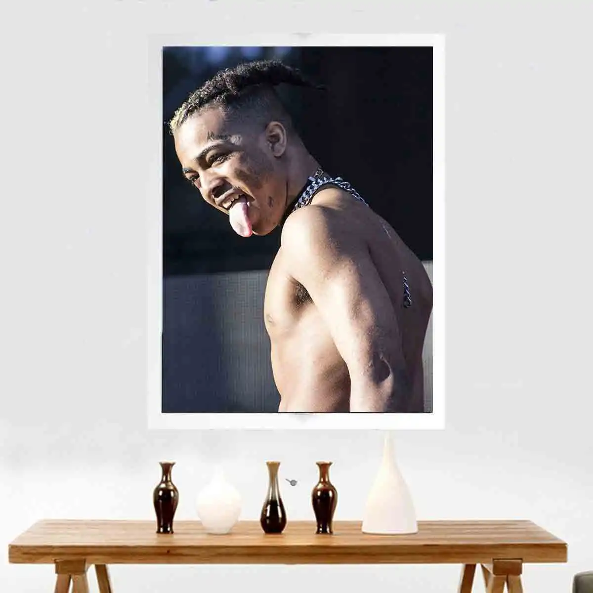 Новый художественный плакат Украшение музыкальная певица XXXTentacion Rapper хип-хоп картина Печать Настенный декор холст Painting27x40 12x18 24x36in