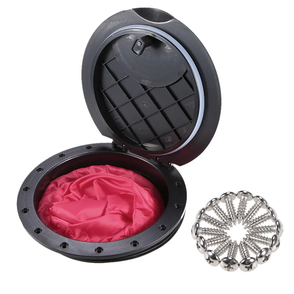

9 Inch Marine Cover Pull Out Deck Plate Hole Deck Plate Kit Hatch with Cat Bag Kayak Boat Fishing Rigging Boat Kayak Accessories