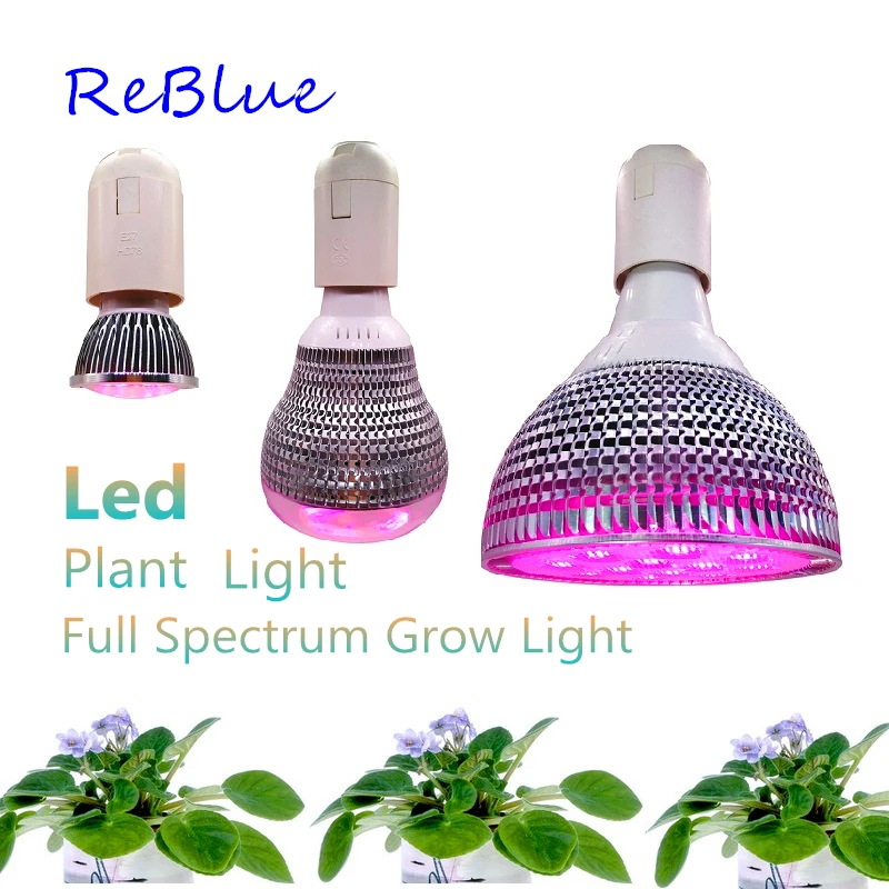 ReBlue Led Grow Light фитолампа лампа для растений 7 Вт 15 Вт 36 Вт растительный свет Светодиодная лампа для выращивания растений led полный спектр для цветения