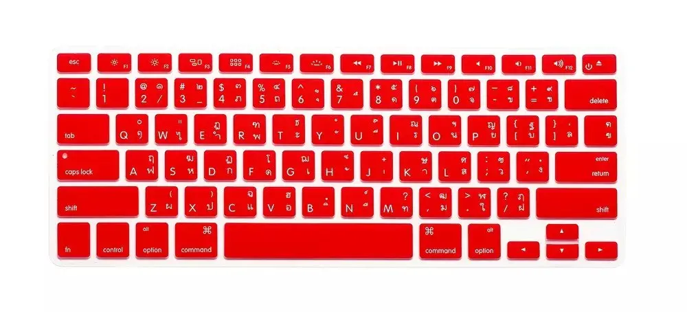 Тайская Силиконовая Клавиатура США TH силиконовая клавиатура для ноутбука Apple