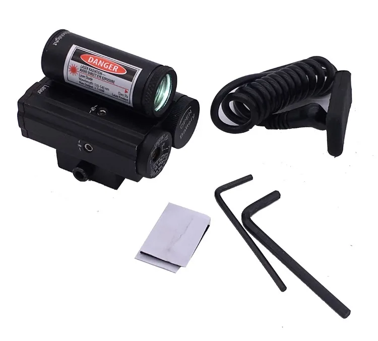 Tático para Rifle Pistola Laser Verde Caça Visão Âmbito 220lm Lanterna Led Botão Interruptor Airsoft Tiro Lf-6 19 Pistola Laser Verde Caça Visão Âmbito 220LM
