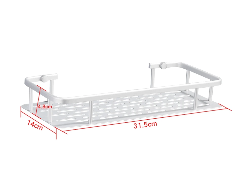 Frap Новое поступление, настенная полка для ванной комнаты, корзина для хранения, держатель, подвесное пространство, алюминиевые кухонные аксессуары для ванной комнаты Y38015