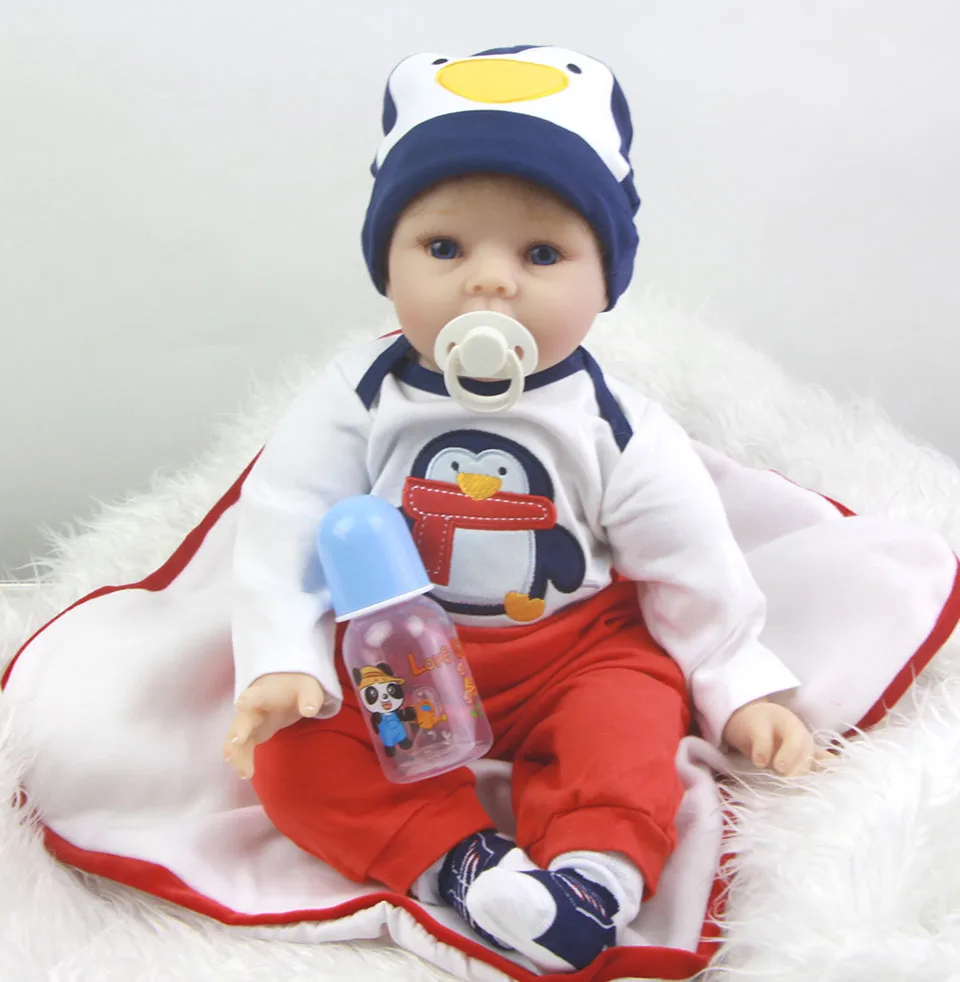 Boneca Reborn boy куклы 22 дюйма 55 см bebe силиконовые reborn baby куклы игрушки для ребенка подарок bebe real menino reborn