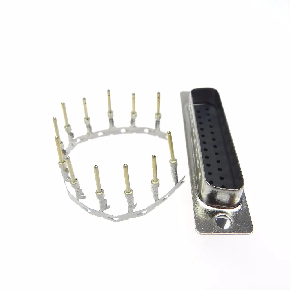 DB25-25pin male terminal crimping type socket with the screws DB25 cable connector 2