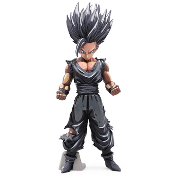 

22CM Dragon Ball Z Super Saiyan MSP Black Chocolate Son Goku Vegeta Gohan Master Stars Piece Goku PVC Action Figure Toys