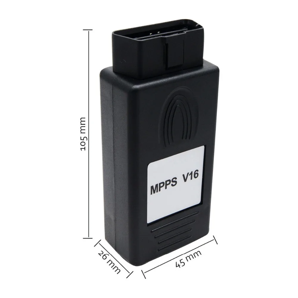 USB диагностический сканер MPPS V16 ЭБУ чип тюнинг для EDC15 EDC16 EDC17 Inkl CAN мигающий указатель диагностические кабели и разъемы