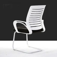 Hot selling bow reception office chair fashion mesh lacework meeting chair with fixed armrest