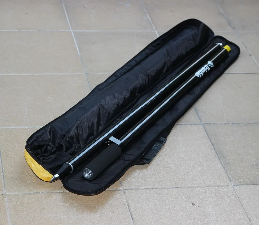 

New 2M Carbon Fibre with 2 sections Stitching carbon rod pole fit Trim-ble GPS