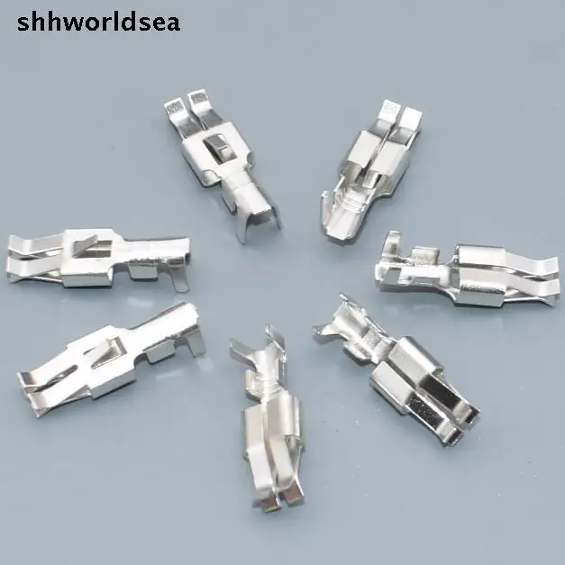 shhworldsea 10pcs/lot 6.3 car fuse Holder terminal Connectors,6.3mm Fuse box terminals for VW etc.