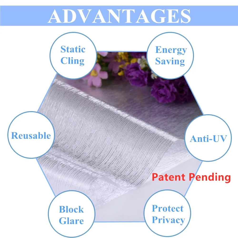 Funlife 30x200 см Статическая Защитная пленка для окон, виниловая самоклеящаяся пленка для ванной комнаты, душевой двери, антиуф стеклянная наклейка