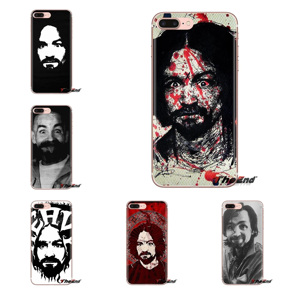Мягкие прозрачные чехлы для LG Spirit Motorola Moto X4 E4 E5 G5 G5S G6 Z Z2 Z3 G2 G3 C Play Plus Mini Charles Manson |