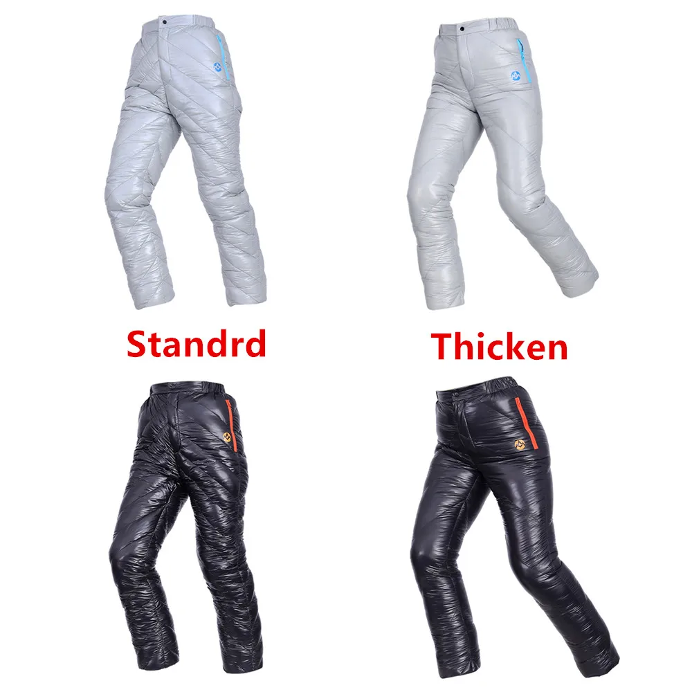 Najtaniej AEGISMAX Unisex 95% biały puch gęsi spodnie Outdoor spodnie kempingowe wodoodporne ciepłe spodnie puchowe 800FP