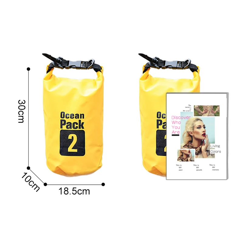 2L impermeable resistente al agua bolsa seca río Trekking flotante vela piragüismo canotaje natación agua al aire libre kayak XA877WD 2L impermeable resistente al agua bolsa seca río Trekking flotante vela piragüismo canotaje natación agua al aire libre kayak XA877WD