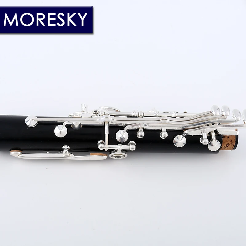 MORESKY Clarinet Wood ebony clarinet Tube 17 Keys Falling Tune B Clarinet Solid wood clarinet M8