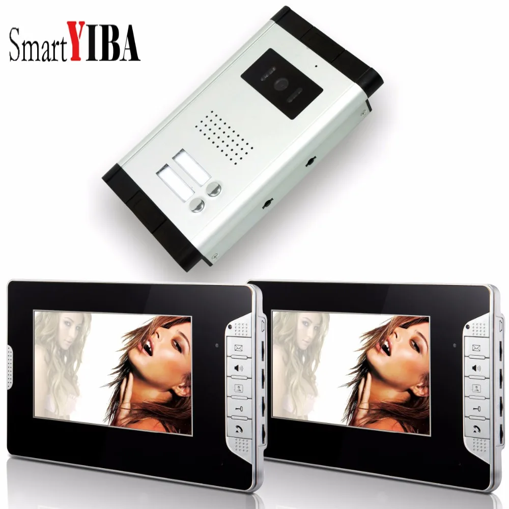 SmartYIBA " проводная Квартира видео домофон безопасности Hands-Free видео домофон системы для дома/плоский