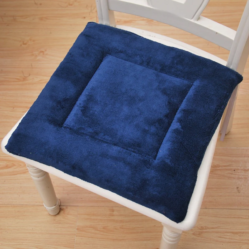 Smelov Современная 40x40 см зимняя теплая утолщенная кухонная обеденная Подушка на стул детский студенческий плюшевый стульчик подушка для офисного кресла подушки