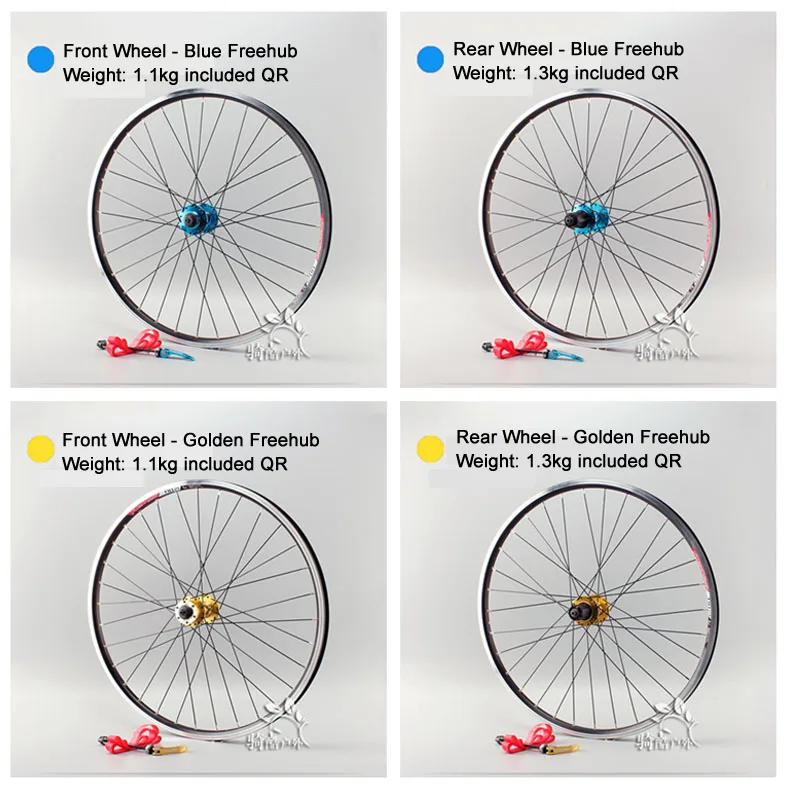 MTB Wheelset 26er передние колеса велосипеда задние колеса для кассета свободного хода диск и V тормоз 32 отверстия для 26*1,25-2,1 шин