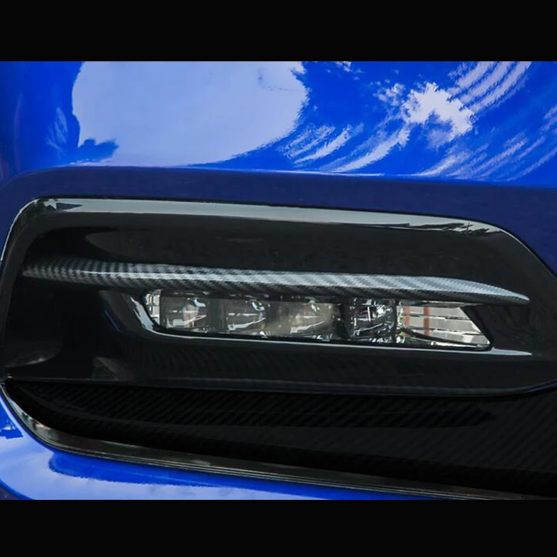 Для Honda Accord 10th ABS хром/углеродного волокна автомобиля передняя противотуманная фара украшение фар Крышка отделка аксессуары 2шт