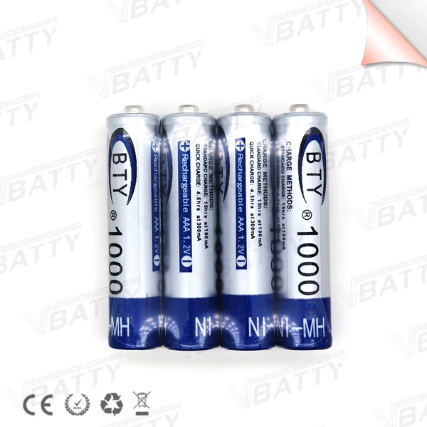 BTY AAA 1.2V NI-MH 1000mah 6