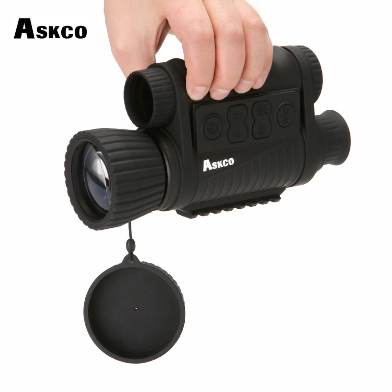 Askco الصيد الرقمية الأشعة تحت الحمراء 6X50 ناظور أحادي العين للرؤية الليلية نظارات تلسكوب 5MP HD 350 m المدى ل الصورة تصوير الفيديو Askco الصيد الرقمية الأشعة تحت الحمراء 6X50 ناظور أحادي العين للرؤية الليلية نظارات تلسكوب 5MP HD 350 m المدى ل الصورة تصوير الفيديو