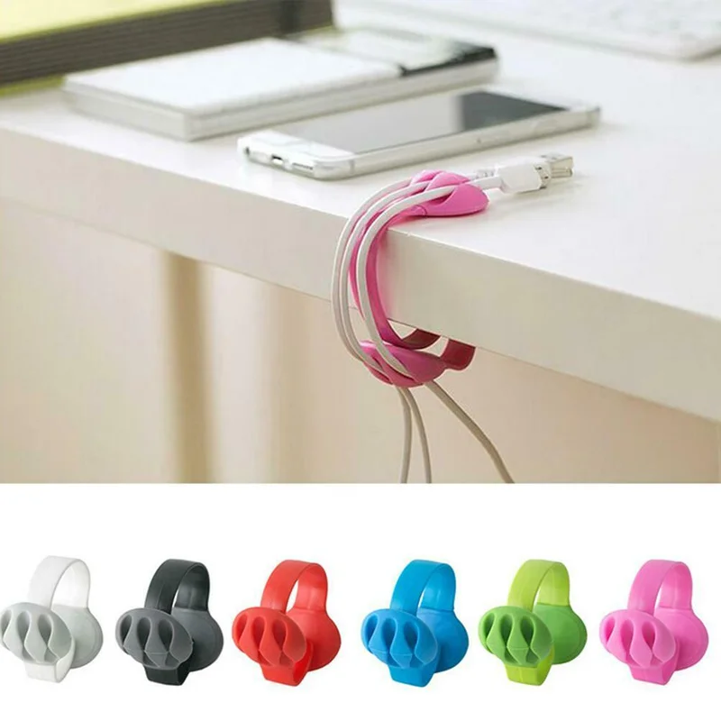 Cable clips tidy organiser wire cord lead usb*chargers holder fixers winder clip 