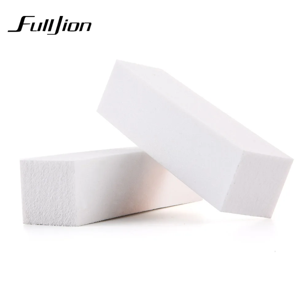 Fulljion 1 шт розовая форма пилочка для ногтей для УФ-геля белая пилка для ногтей буферный блок лак для маникюра педикюра шлифовальный инструмент для дизайна ногтей