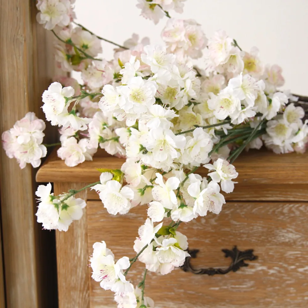 FENGRISE 2M Pink Sakura Flower Cherry Rattan Wedding Arch Flower for Wedding Backdrop Artificial Flower Wedding Hanging Garland FENGRISE 2M Pink Sakura Flower Cherry Rattan Wedding Arch Flower for Wedding Backdrop Artificial Flower Wedding Hanging Garland