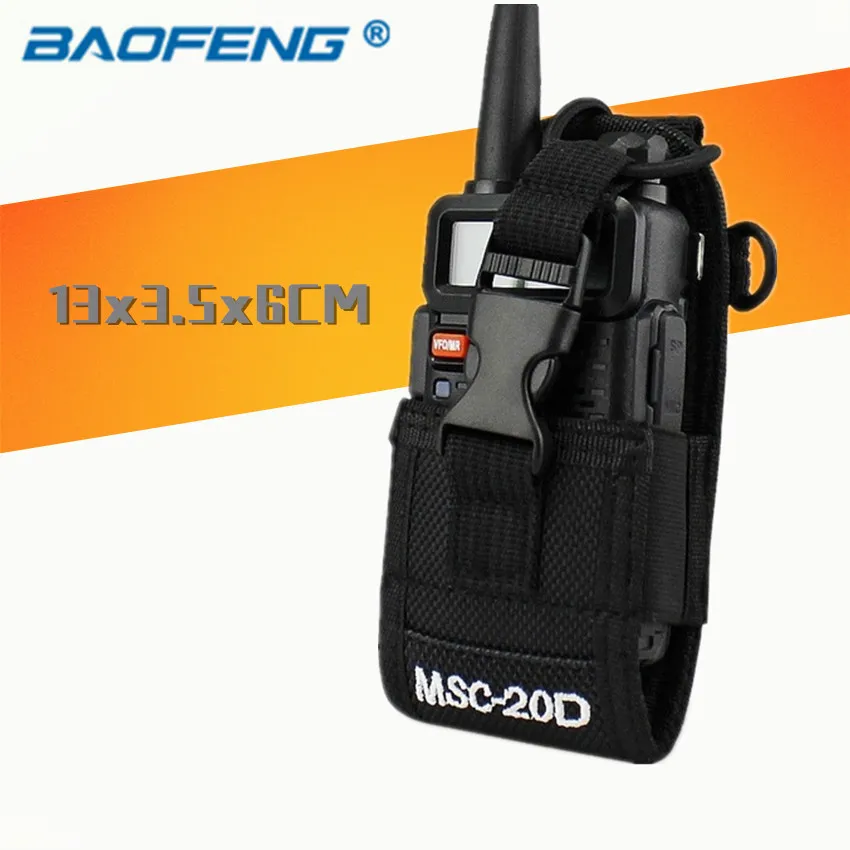 

MSC-20D Caso De Nylon de Transporte Para Kw BaoFeng UV-B5 UV-B6 BF-888S UV-5R UV-5RA UV-5RB UV-5RC Walkie talkie bag & Case